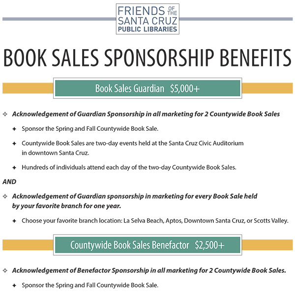 Sponsorship benefits sheet with form.