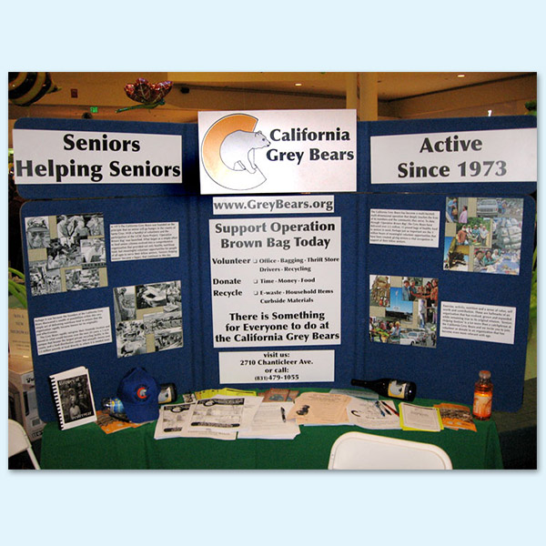 Grey Bears display and montages.